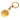 Gold Chanel CC Gold Plated Key Chain