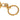 Gold Chanel CC Gold Plated Key Chain