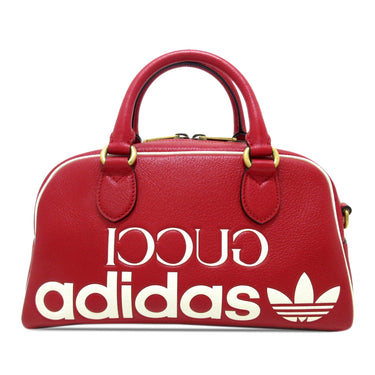 Red Gucci x Adidas Leather Mini Duffle Bag