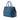 Blue Prada Medium Bicolor Saffiano Lux Galleria Double Zip Satchel