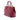 Red Prada Saffiano Lux Galleria Double Zip Front Pocket Satchel