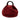 Red LOEWE Suede Bounce Bag Satchel