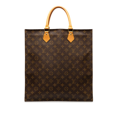 Brown Louis Vuitton Monogram Sac Plat Tote Bag - Designer Revival