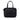 Black Fendi Zucchino Canvas Handbag
