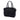 Black Fendi Zucchino Canvas Handbag