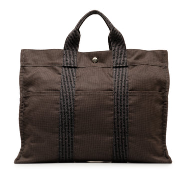 Brown Hermès Herline MM Tote Bag - Designer Revival
