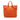Orange Prada Vitello Daino Open Convertible Tote Satchel