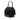 Black Prada Saffiano Trimmed Tessuto Bucket Bag Satchel