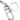 Silver Louis Vuitton Stainless Steel LV Initials Key Holder And Bag Charm