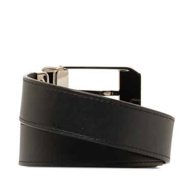 Black Louis Vuitton Seattle Reversible Leather Belt