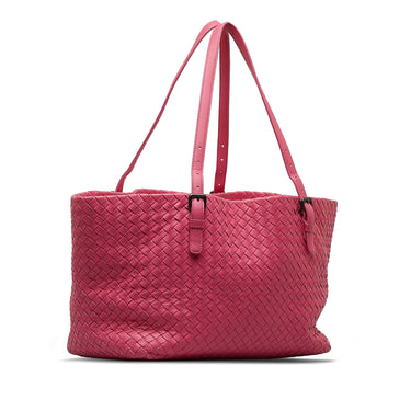 Pink Bottega Veneta Medium Intrecciato Cesta Tote Bag - Designer Revival
