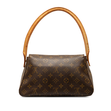 Brown Louis Vuitton Monogram Looping Mini Shoulder Bag - Designer Revival