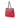 Red Chanel CC Quilted Denim Grosgrain Drawstring Tote