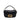 Black Fendi Mini Zucca Embossed Leather Baguette Satchel - Designer Revival
