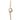 Gold Chanel CC Gold Plated Strass Round Pendant Necklace