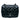 Blue Chanel Mini Square Classic Patent Single Flap Crossbody Bag