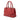Red Prada Small City Calf Hand Stitched Galleria Double Zip Satchel
