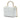 White Chanel Mini CC Quilted Lambskin Vanity Top Handle Cosmetic Case Satchel