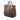 Brown Prada Ombre Vitello Daino Side Zip Convertible Tote Satchel