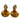 Gold Chanel CC Gold Plated Round Clip On Earrings