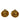 Gold Chanel CC Gold Plated Round Clip On Earrings