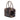 Brown Fendi Zucca Trimmed Coated Canvas Mixed Media Boston Bag