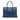 Blue Prada Saffiano Cuir Turnlock Twin Satchel