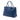 Blue Prada Saffiano Cuir Turnlock Twin Satchel