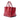Red Prada Glace Calf Twin Pocket Satchel