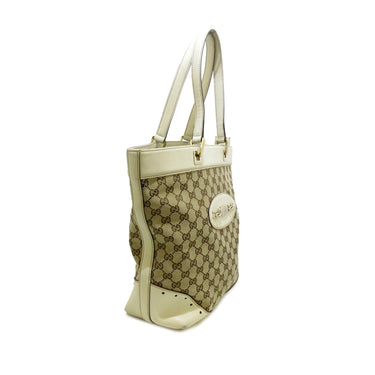Beige Gucci GG Canvas Punch Tote