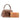 Brown LOEWE Metallic Leather Anagram Handbag - Designer Revival