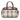 Brown Burberry House Check Canvas Handbag