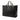 Black Gucci Medium GG Marmont Matelasse Diagonal Calfskin Shopping Tote Satchel