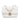White Chanel Mini Quilted Lambskin Lacquered Chain Flap Crossbody Bag