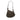 Black Fendi Zucchino Canvas Oyster Shoulder Bag