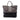 Gray Prada Bicolor Cervo Deerskin Side Zip Convertible Tote Satchel