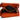 Orange Gucci GG Canvas Bamboo Tassel Zip Around Long Wallet