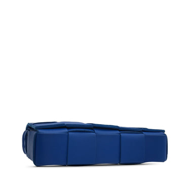 Blue Bottega Veneta Intrecciato Cassette Crossbody - Designer Revival