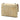 Beige Chanel Quilted Suede Retro Label Flap Shoulder Bag