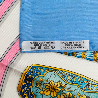 Blue Louis Vuitton Qu Importe Le Flacon Silk Scarf Scarves - Designer Revival