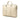White Gucci GG Embossed Perforated Calfskin Business Bag