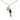 Gold Chanel CC Gold Plated Strass Resin Lipstick Pendant Necklace