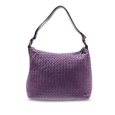 Purple Bottega Veneta Intrecciato Shoulder Bag - Designer Revival