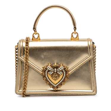 Gold Dolce&Gabbana Devotion Bag Satchel - Designer Revival