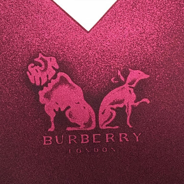 White Burberry Printed Silk Scarf Scarves