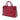 Red Burberry Medium Leather and House Check Banner Satchel