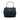 Blue Prada Tessuto Metal Handle Bag