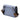 Blue Fendi Calfskin Flat Baguette Crossbody