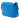 Blue Prada Vitello Daino Double Buckle Messenger Bag