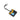Blue Hermès Epsom Calfskin Y Lettre Au Carre Bag Charm Key Chain